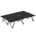 Outsunny Double Camping Cot Bed, with Bag - Black - 1