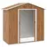 Outsunny 6.5 x 3.5ft Metal Garden Storage Shed - Brown Wood Effect - 1