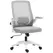 HOMCOM Mesh Back Adjustable Office Chair - Grey - 1