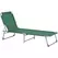 Outsunny Reclining Sun Lounger Chair Folding Camping Bed with 4-Position Adjustable Backrest, for Travel Indoor Outdoor Office Fishing, Green - 1