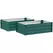 Outsunny Set of Two 100 x 60cm Steel Planter Boxes -Green - 1