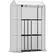 Outsunny 40 x 100cm Three Shelf Steel Frame Greenhouse - White - 1