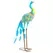 Outsunny Peacock Garden Statue, Standing Garden Ornament, Metal Garden Gift with Stakes for Patio Pond Landscape Decoration, Multi-Colour - 1