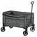 Outsunny Festival Trolley on Wheels, 150L Folding Camping Trolley Cart with Openable Sides, Adjustable Handle and Brakes for Shopping Beach Garden Fishing, Grey - 1