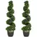 HOMCOM Set of Two 115cm Artificial Lavender Trees - 1