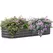 Outsunny Galvanised Raised Garden Bed, Metal Planter Box with Safety Edging, for Flowers, Herbs, Succulents, Dark Grey - 1