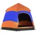 Outsunny Six Man Hexagon Camping Tent with Hang Hook and Carry Bag - Orange and Blue - 1