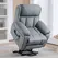 HOMCOM Eight-Point Massage Lift Chair, with Remote - Grey - 1