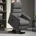 HOMCOM Electric Riser Recline Armchair, with Footrest - Dark Grey - 1