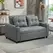 HOMCOM Two-Seater Pull-Out Sofa Bed - Charcoal Grey - 1