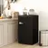 HOMCOM Under Counter Fridge, 85L Small Retro Refrigerator with Chiller Box, Adjustable Thermostat, Glass Shelves, Black - 1