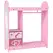 AIYAPLAY Kids Clothes Rail, Kids Wardrobe with Mirror, Shelves, Fabric Storage and Hooks for Bedroom, Nursery, Pink - 1