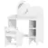 AIYAPLAY Kids Dressing Table with Mirror, Stool, Kids Vanity Table with Shelves, for Ages 3-8 Years, White - 1