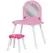 AIYAPLAY Kids Dressing Table with Mirror and Stool, Girls Vanity Set for Kids Room, Bedroom, Nursery, for Ages 3–6 Years, Pink - 1