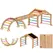 AIYAPLAY 9 in 1 Toddler Climbing Frame with Ramp, Slide, Arch, Ladder, Blackboard for 18-48 Months - 1
