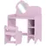AIYAPLAY Kids Dressing Table with Mirror, Stool, Kids Vanity Table with Shelves, for Ages 3-8 Years, Purple - 1