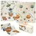 AIYAPLAY Space-Themed Baby Plat Mat Double Sided, Foldable, Water-Resistant for Outdoor/Indoor, 177 x 146 x 1.5cm - 1