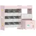 AIYAPLAY Kids Toy Storage Unit with 11 Bins, Cabinet, Top Shelves, 3 Stickers, for Nursery, Playroom, Pink - 1