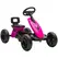 AIYAPLAY Pedal Go Kart for Kids 2-5 Years, with Silent EVA Wheels, Metal Frame, Pink - 1