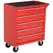 DURHAND 5-Drawer Lockable Tool Storage Cabinet with Wheels, Handle, 2 Keys, Steel Home Work DIY Workshop Chest, Garage Equipment Trolley, Red - 1