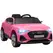 HOMCOM 12V Kids Electric Ride on, Electric Car for Kids with Parental Remote, Music, Lights, Suspension Wheels, Pink - 1