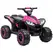 HOMCOM 12V Ride-On Quad Bike w/ Music, Horn, for Ages 3-5 Years - Pink - 1