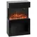 HOMCOM 19" Electric Fireplace with Surround, 3D Flame Effect, 6 Colours & 3 Brightness Levels, 1000W/2000W Black Electric Fire and Mantel Reach up to 30㎡ Space with Remote & Timer, 3 Sided View - 1