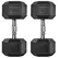 HOMCOM 2x20kg Rubber Hex Dumbbell Portable Hand Weights Dumbbell Home Gym Workout Fitness Hand Dumbbell - 1