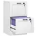 HOMCOM 2-Drawer Filing Cabinet with Lock - White - 1