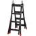 HOMCOM 4M Aluminium Duo Ladder Telescopic Herringbone Changeable Multi-Purpose w/ Non-Slip Steps Climbing DIY Platform Portable Workshop House Garden - 1