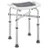HOMCOM 44-51.5cm Aluminium Frame Shower/Bath Stool - Grey - 1