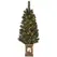 HOMCOM 4ft Artificial Christmas Tree with 80 Warm White LED Lights, 8 Modes and Remote, Realistic Xmas Tree with Square Stand for Party Decoration, Green - 1