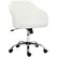 HOMCOM 46-56 cm Velvet-feel Office Chair - Cream - 1