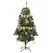 HOMCOM 5' Artificial Prelit Christmas Trees Holiday Décor with Warm White LED Lights, Decoration, Banner, Tag, Ball - 1
