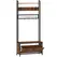 HOMCOM 5-In-1 Industrial-Style Hallway Tree - Brown/Black - 1