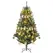 HOMCOM 6' Artificial Prelit Christmas Trees Holiday Décor with Warm White LED Lights, Decoration, Banner, Tag, Ball - 1