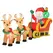 HOMCOM 8ft Christmas Inflatable Santa Claus on Sleigh, LED Lighted for Home Indoor Outdoor Garden Lawn Decoration Party Prop - 1