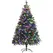 HOMCOM 6ft LED Pre-Lit Artificial Christmas Tree, with Base - 1