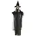 HOMCOM 6ft Outdoor Halloween Decoration Witch, Hanging Witch Prop Life Size with Sound and Motion Activated, Light Up Eyes, Talking Sound, Posable Arms - 1
