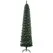 HOMCOM 7.5FT Artificial Snow Dipped Christmas Tree Xmas Pencil Tree Holiday Home Indoor Decoration with Foldable Black Stand, Green - 1