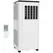 HOMCOM 7,000 BTU App-Controlled Mobile Air Conditioner, 15m² Radius - White - 1