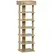 HOMCOM 7 Tier Shoe Rack Organizer Storage Shelf Wooden Display Cabinet for Entryway Living Room Bedroom Oak - 1
