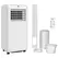 HOMCOM 9,000 BTU Mobile Air Conditioner for Room up to 28m², with Dehumidifier, 24H Timer, Wheels, Window Mount Kit - 1