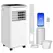 HOMCOM 9000 BTU Portable Air Conditioner, Smart Home WiFi Compatible, 4 in 1 Air Conditioning Unit, Dehumidifier, Fan with Remote, 24H Timer, Window Venting Kit, 20m², R290, A Energy Efficiency - 1