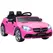HOMCOM Benz SLC 300  Licensed 12V Kids Electric Ride On, with Music, Remote Control, LED Headlights, Horn, Pink - 1