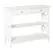 HOMCOM Console Table Side Desk w/ Shelves Drawers Open Top X Support Frame Living Room Hallway Home Office Furniture White - 1
