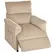 HOMCOM Corduroy Electric Massage Recliner - Brown - 1