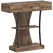 HOMCOM Console Table, 3-Tier Industrial Hallway Table with Drawer, Storage Shelves, 91 x 32 x 87 cm, Rustic Brown - 1