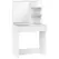 HOMCOM Dressing Table with Mirror and Storage - White - 1