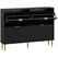 HOMCOM Elegant Four-Drawer Shoe Cabinet - Black - 1